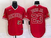 Men's San Diego Padres #23 Fernando Tatis Jr Number Red NEW 2023 Cool Base Stitched Jersey,baseball caps,new era cap wholesale,wholesale hats